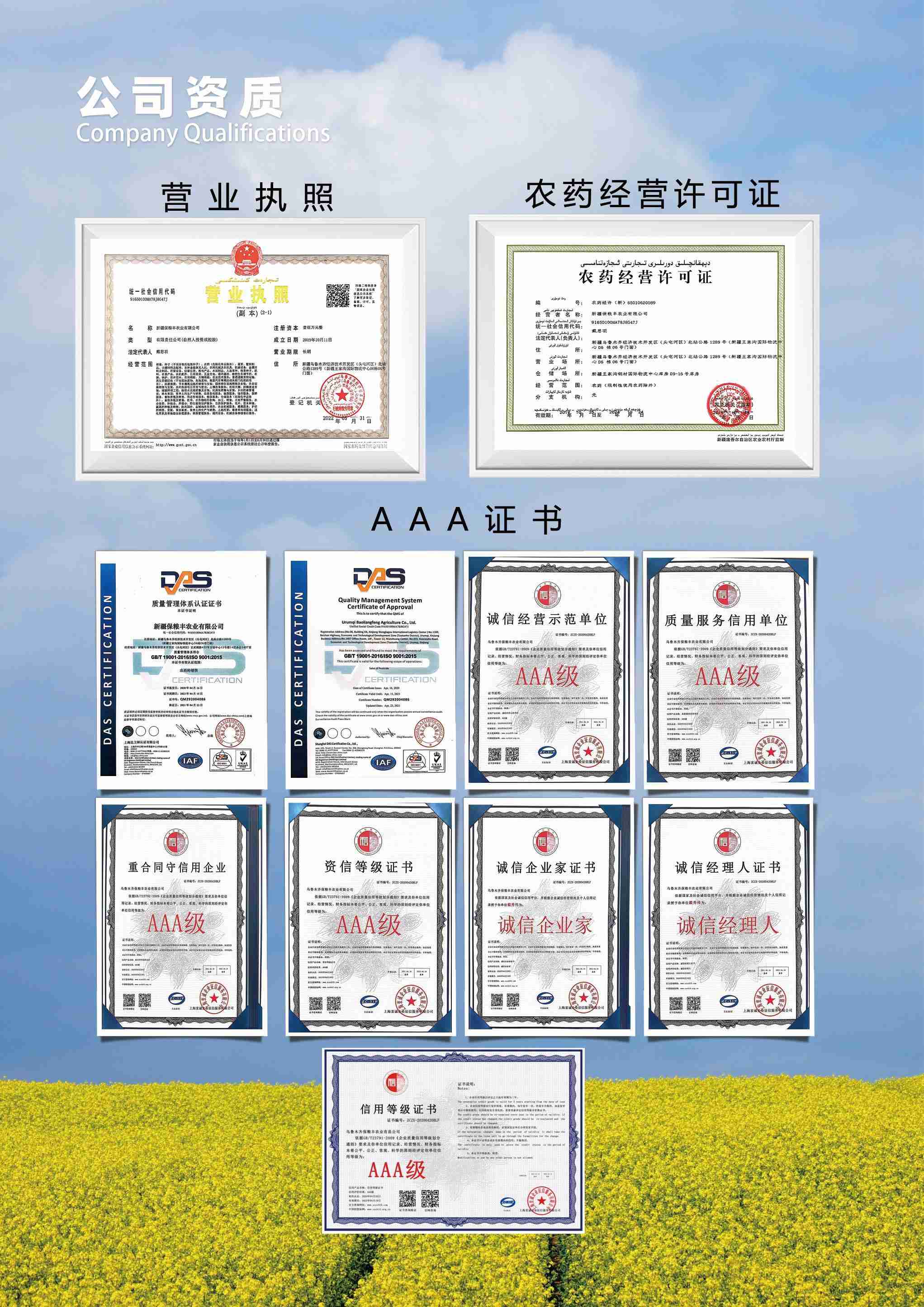 公司资质